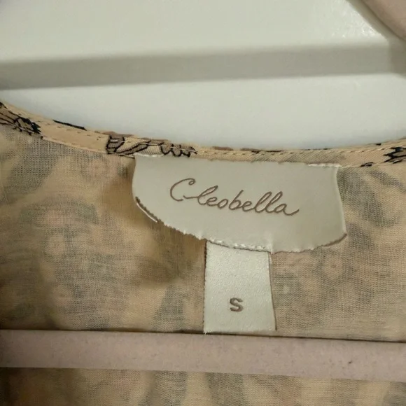 Cleobella Beige Floral Long Sleeve Dress - Picture 3 of 4